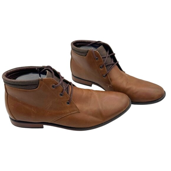 Parker & Sky Size 8 Lace-Up Mens Ankle Boots Brown - Picture 2 of 12